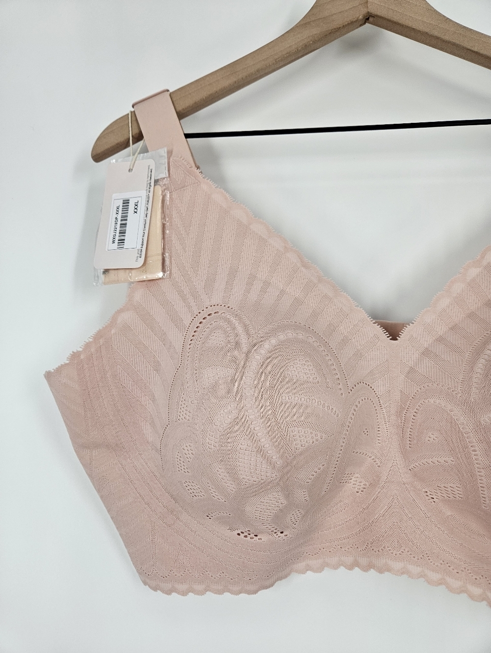 Forlest Pink Lace Scalloped Edge Bra XXXL NWT - Picture 2 of 9